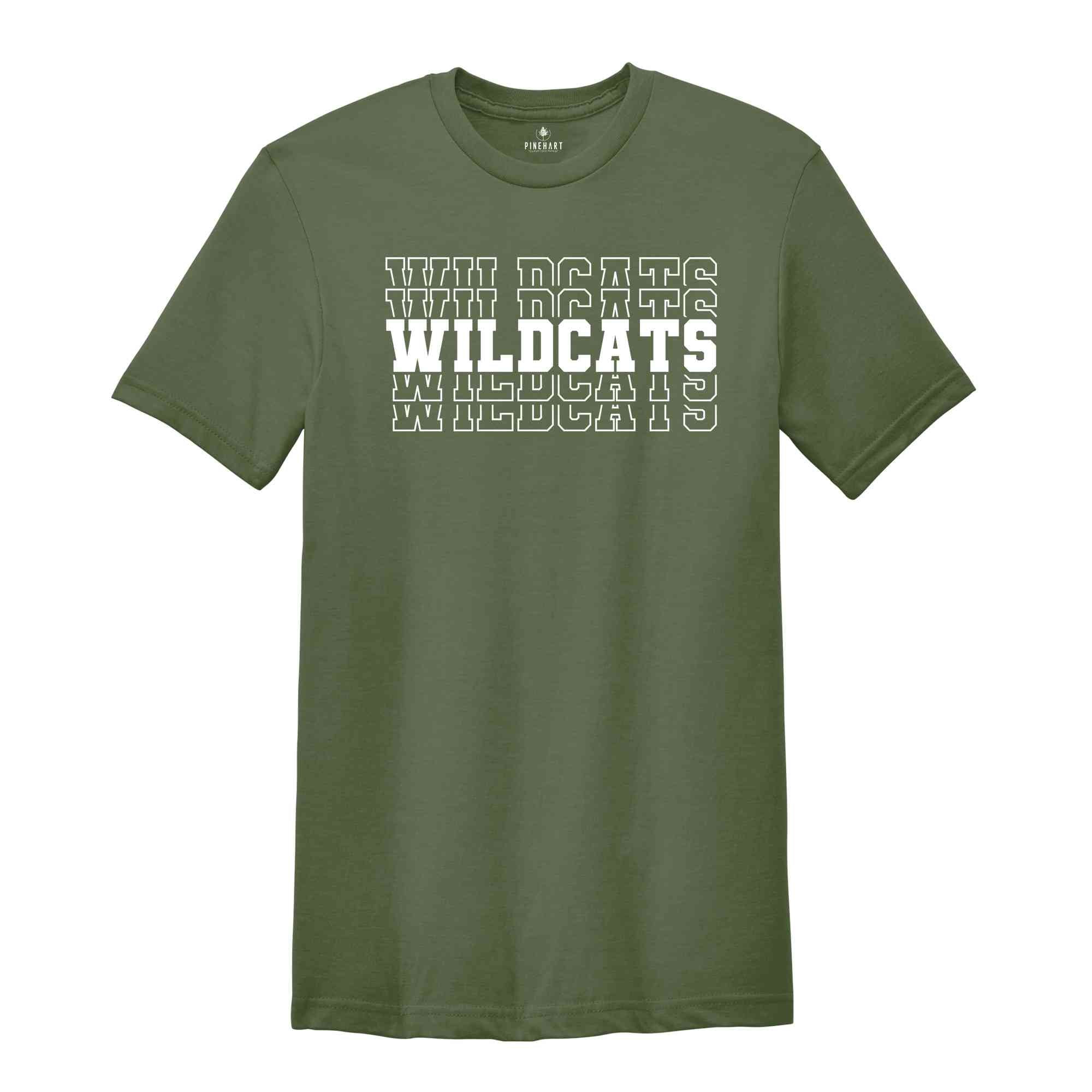 Team Mascot Shirt, Wildcats Team Shirt, Wildcats Football Shirt, Wildcats Fan Shirt, Wildcats School Shirt, Wildcats School Spirit