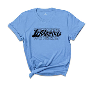 Team Mascot Shirt, Wolverines Team Shirt, Wolverines Team Spirit Shirt, Wolverines Fan Shirt, Wolverines School Shirt,WolverinesSchoolSpirit
