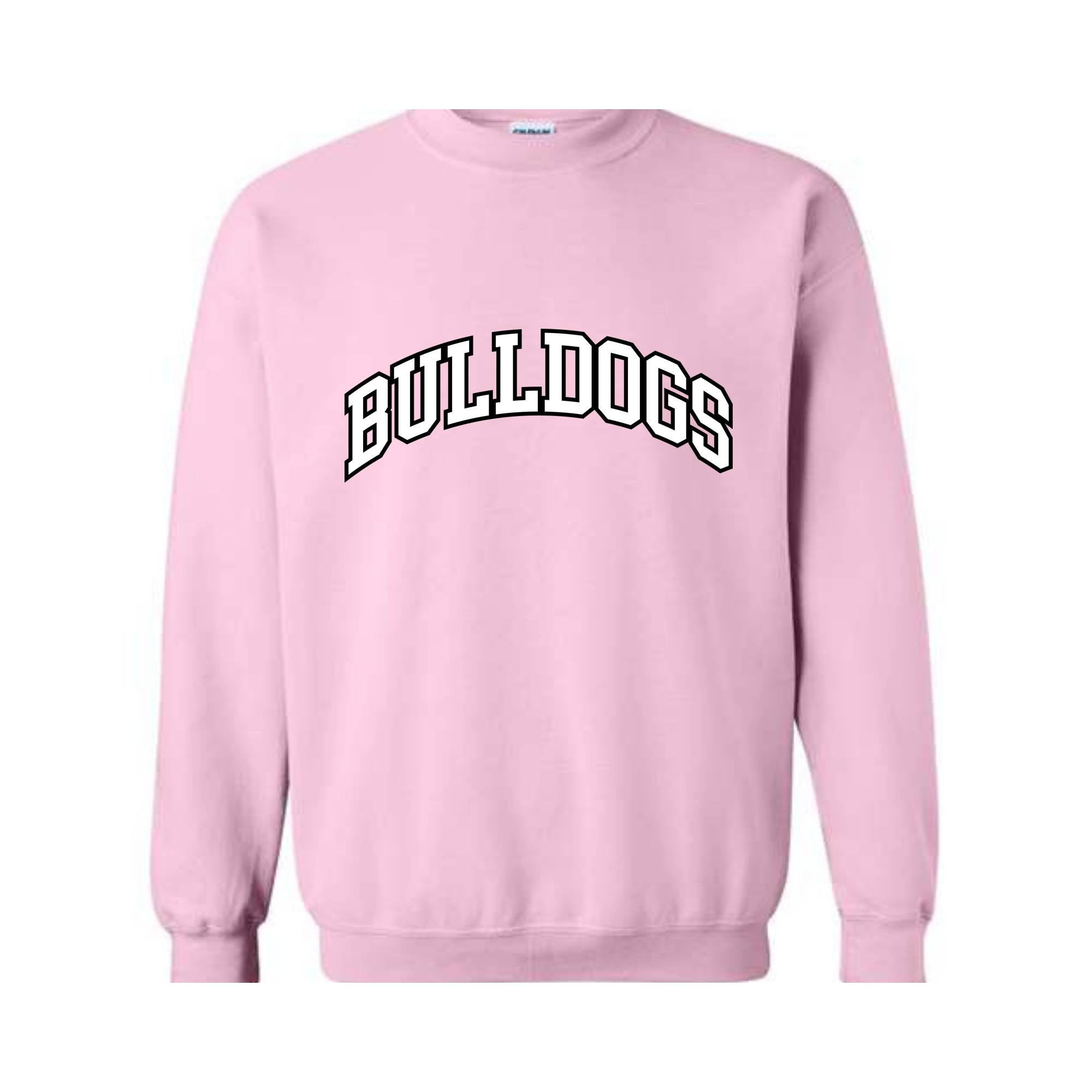 Team Mascot Sweatshirt, Bulldogs Team Sweatshirt, Bulldogs Football Sweatshirt, Bulldogs Fan Sweatshirt, Bulldogs School Sweatshirt