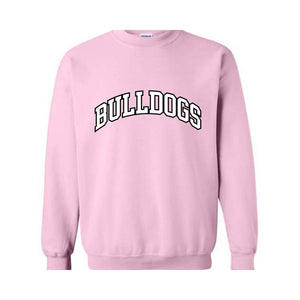 Team Mascot Sweatshirt, Bulldogs Team Sweatshirt, Bulldogs Football Sweatshirt, Bulldogs Fan Sweatshirt, Bulldogs School Sweatshirt