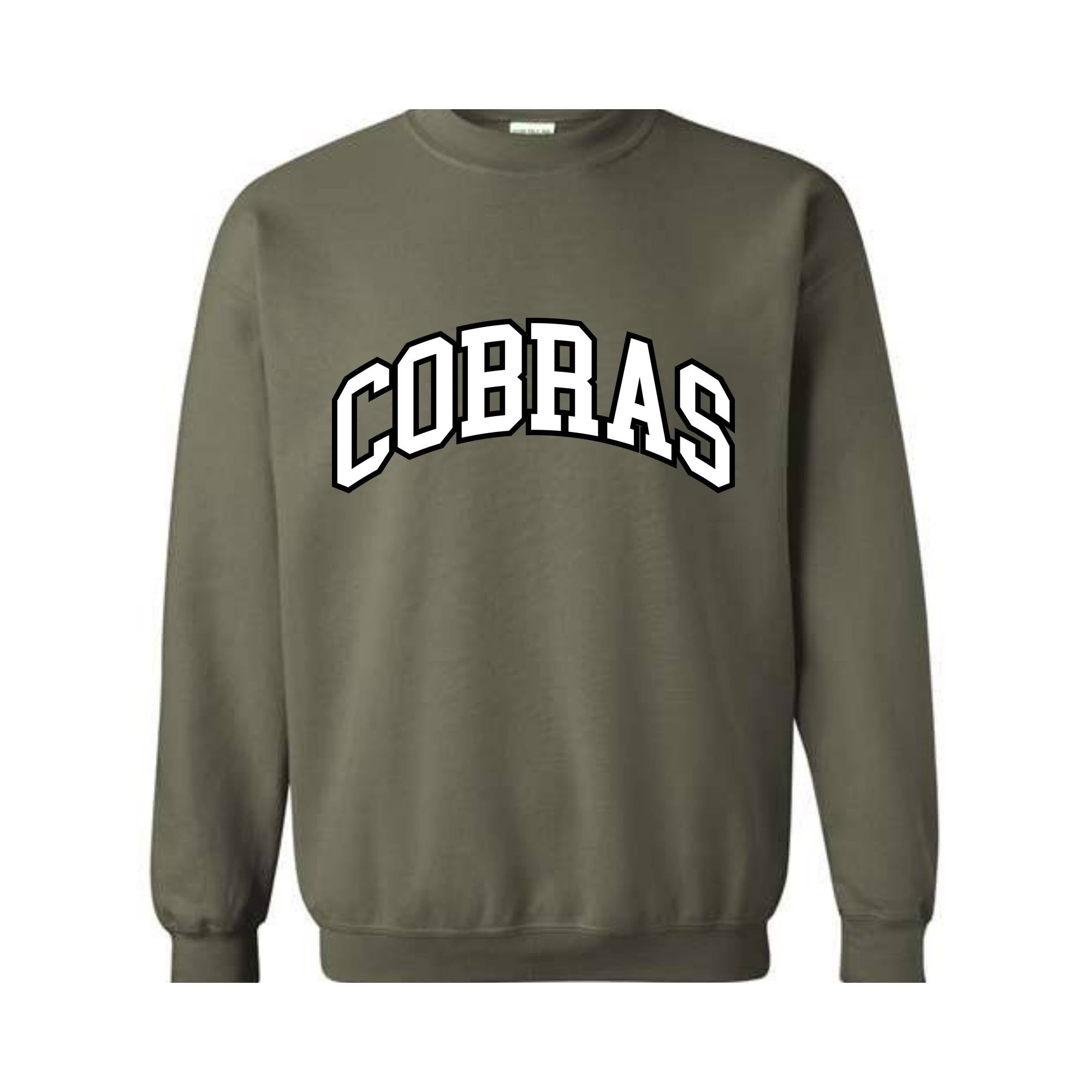 Team Mascot Sweatshirt, Cobras Mascot Sweatshirt, Cobras Team Spirit Sweatshirt, Cobras Fan Sweatshirt, Cobras School Sweatshirt