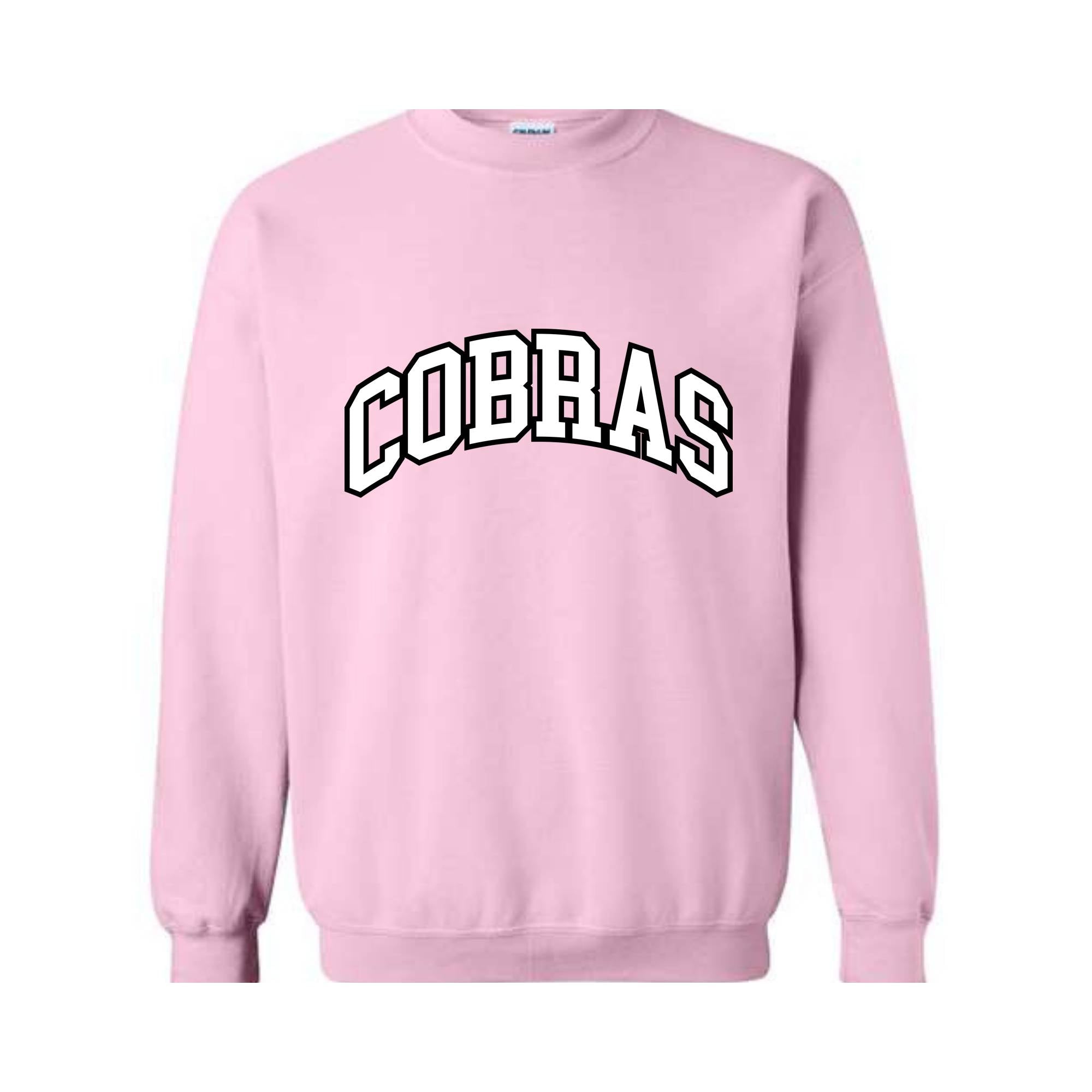 Team Mascot Sweatshirt, Cobras Mascot Sweatshirt, Cobras Team Spirit Sweatshirt, Cobras Fan Sweatshirt, Cobras School Sweatshirt