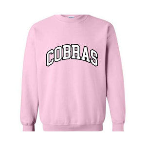 Team Mascot Sweatshirt, Cobras Mascot Sweatshirt, Cobras Team Spirit Sweatshirt, Cobras Fan Sweatshirt, Cobras School Sweatshirt