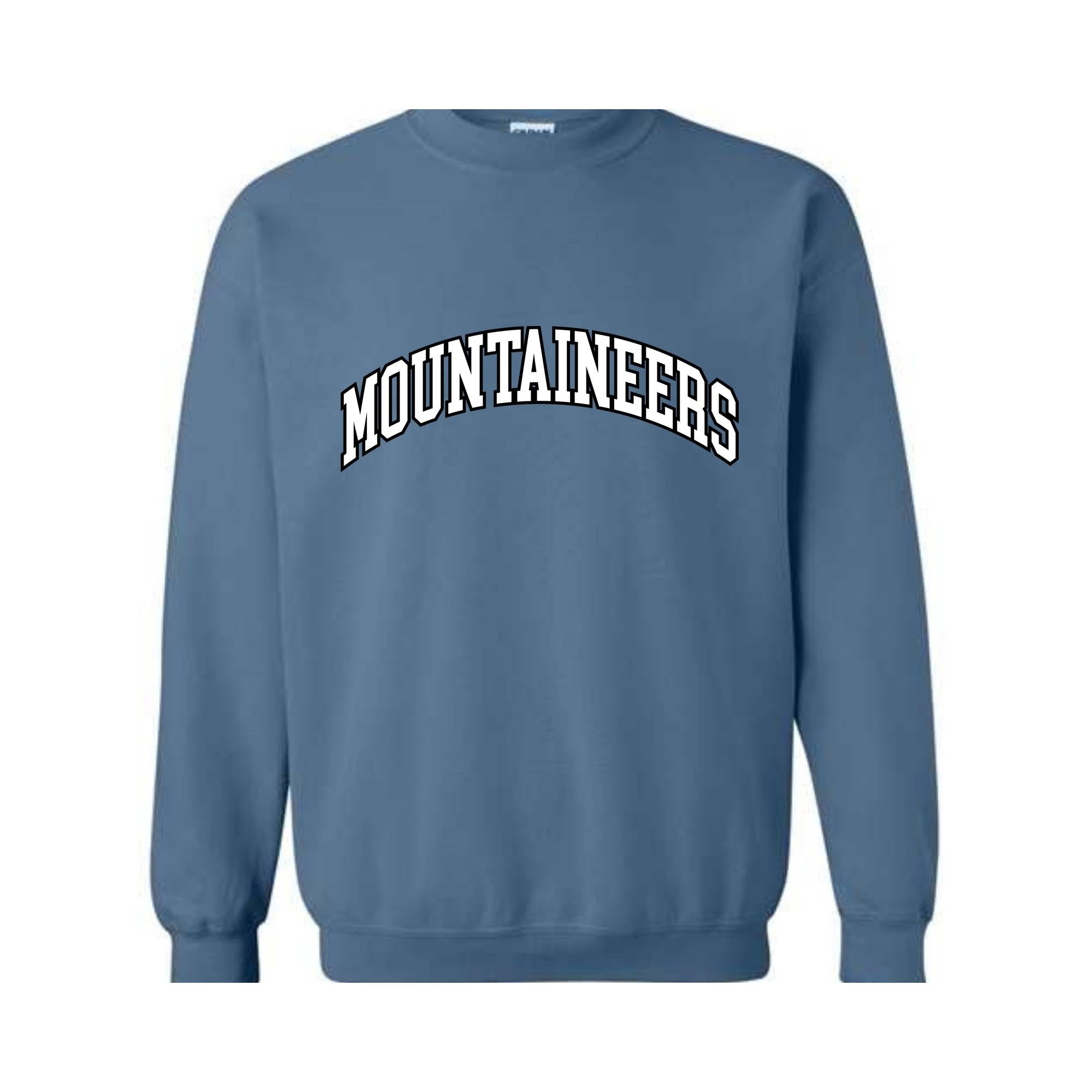 Team Mascot Sweatshirt, Mountaineers Team Sweatshirt, Mountaineers Football Sweatshirt, Mountaineers Fan Sweatshirt