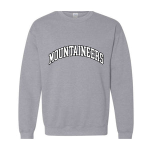 Team Mascot Sweatshirt, Mountaineers Team Sweatshirt, Mountaineers Football Sweatshirt, Mountaineers Fan Sweatshirt