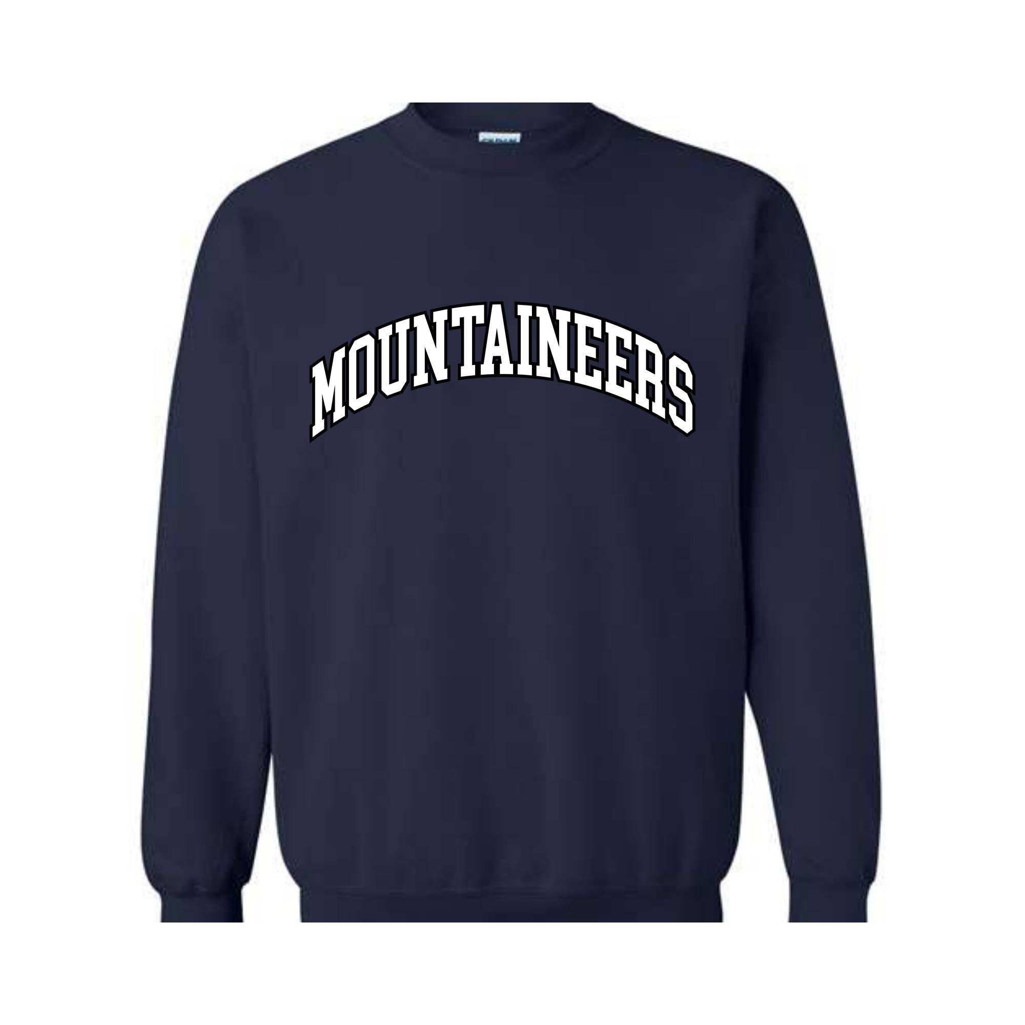 Team Mascot Sweatshirt, Mountaineers Team Sweatshirt, Mountaineers Football Sweatshirt, Mountaineers Fan Sweatshirt