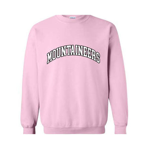 Team Mascot Sweatshirt, Mountaineers Team Sweatshirt, Mountaineers Football Sweatshirt, Mountaineers Fan Sweatshirt