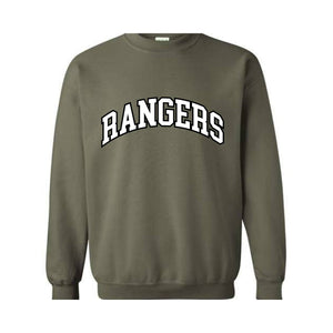 Team Mascot Sweatshirt, Rangers Team, Rangers Football Sweatshirt, Rangers Fan Sweatshirt, Rangers School Sweatshirt
