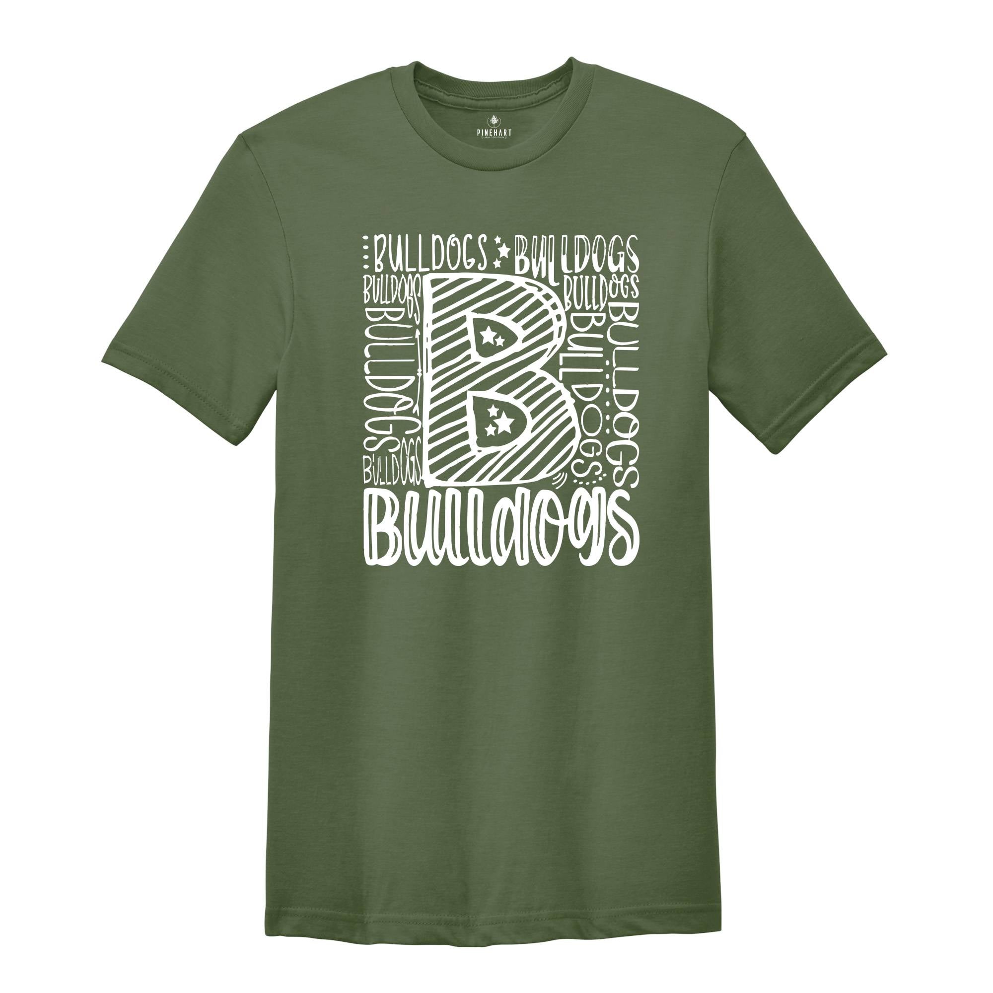 Team Mascot T-Shirt, Bulldogs Team Shirt, Bulldogs Team Spirit, Bulldogs Fan Tee, Bulldogs School Gift, Bulldogs School Spirit Top