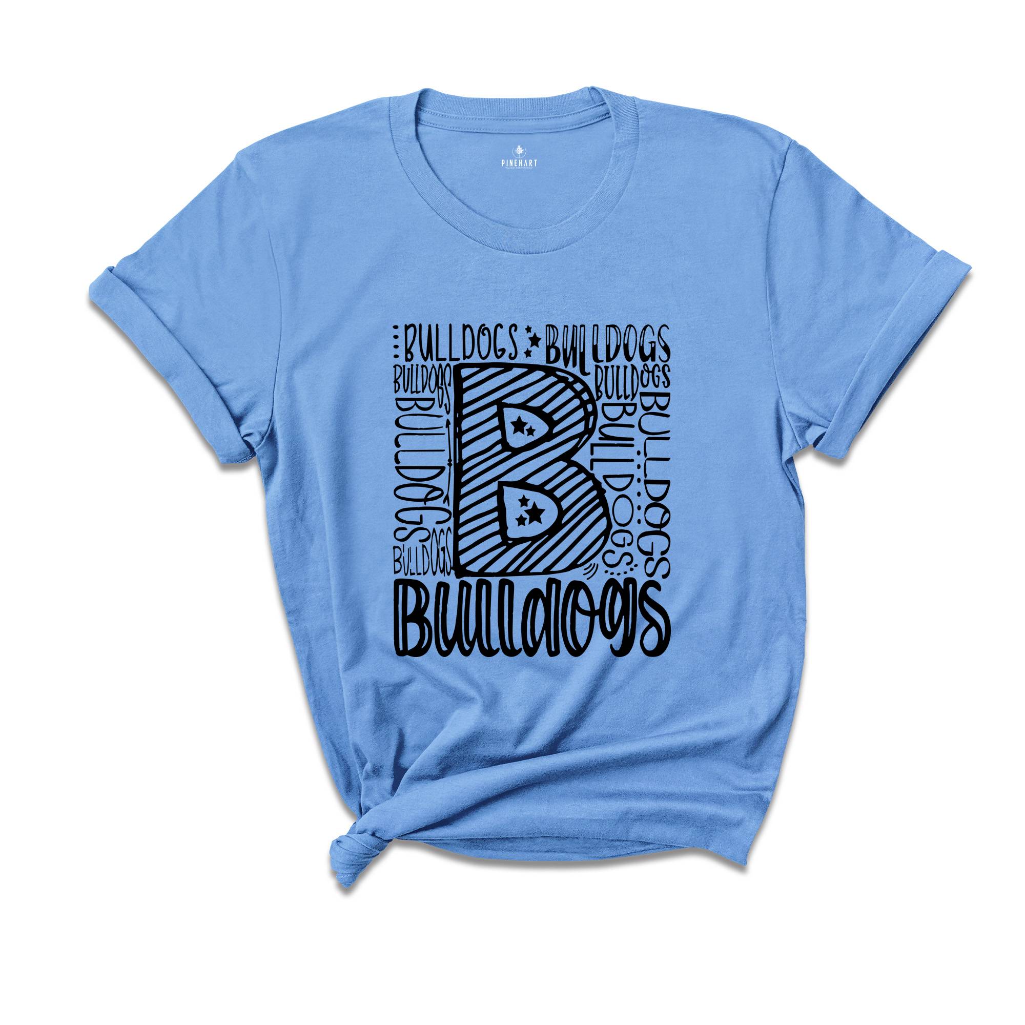 Team Mascot T-Shirt, Bulldogs Team Shirt, Bulldogs Team Spirit, Bulldogs Fan Tee, Bulldogs School Gift, Bulldogs School Spirit Top