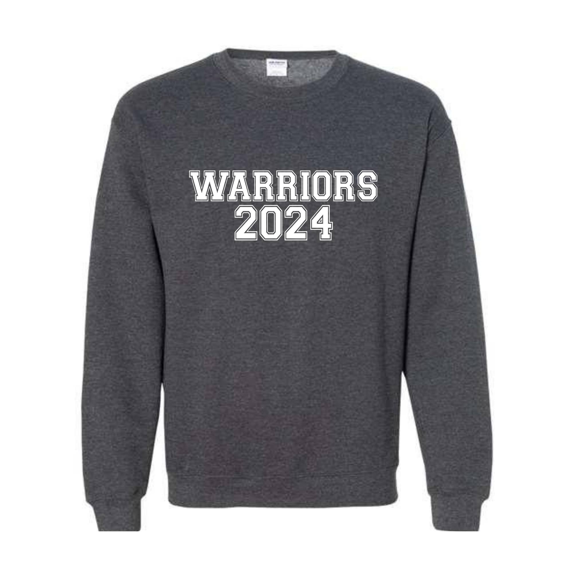 Team Mascot , Warriors-Mascot Crewneck, School Team Spirit, Warriors Fan Sweatshirt, Warriors Hoodie, Warriors Football