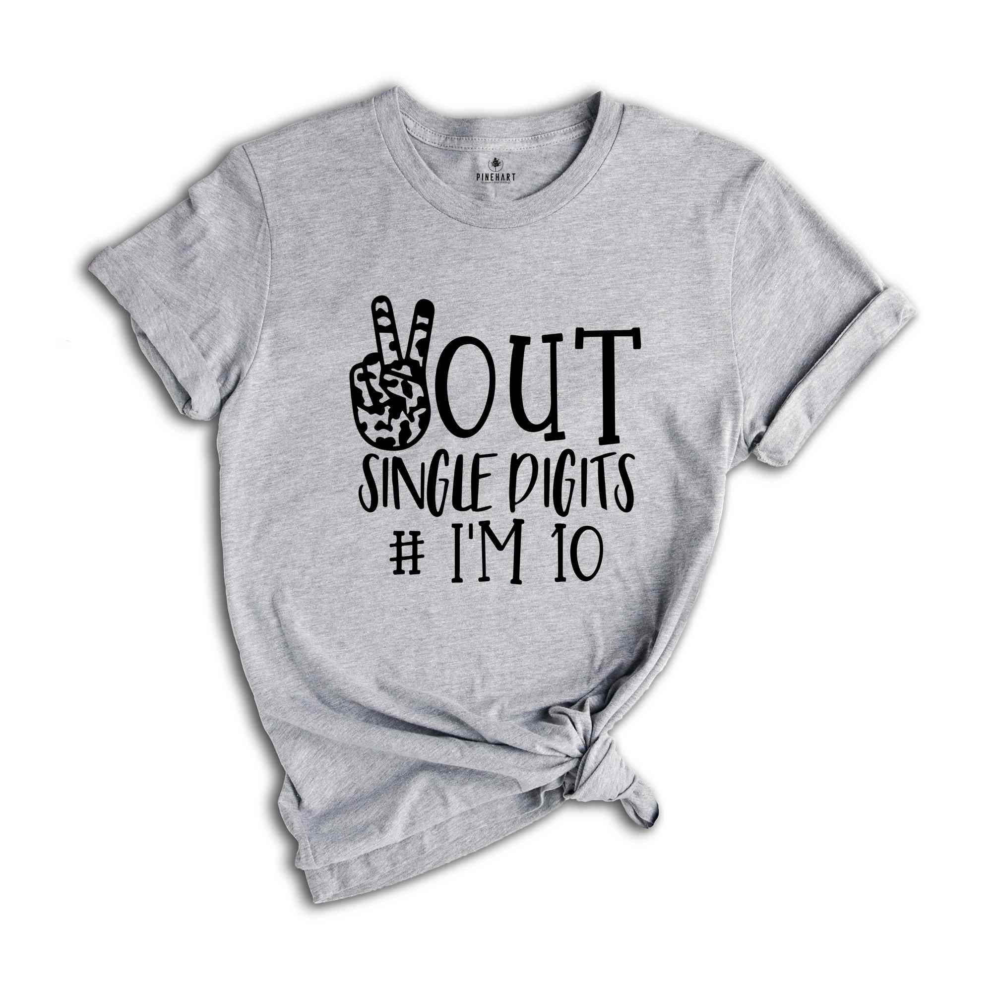 Ten Birthday Shirt, 10th Birthday Shirt, Tenth Birthday, Double Digits, Birthday Shirt, 10th Birthday, Tenth Birthday Shirt, 2016 Sweater