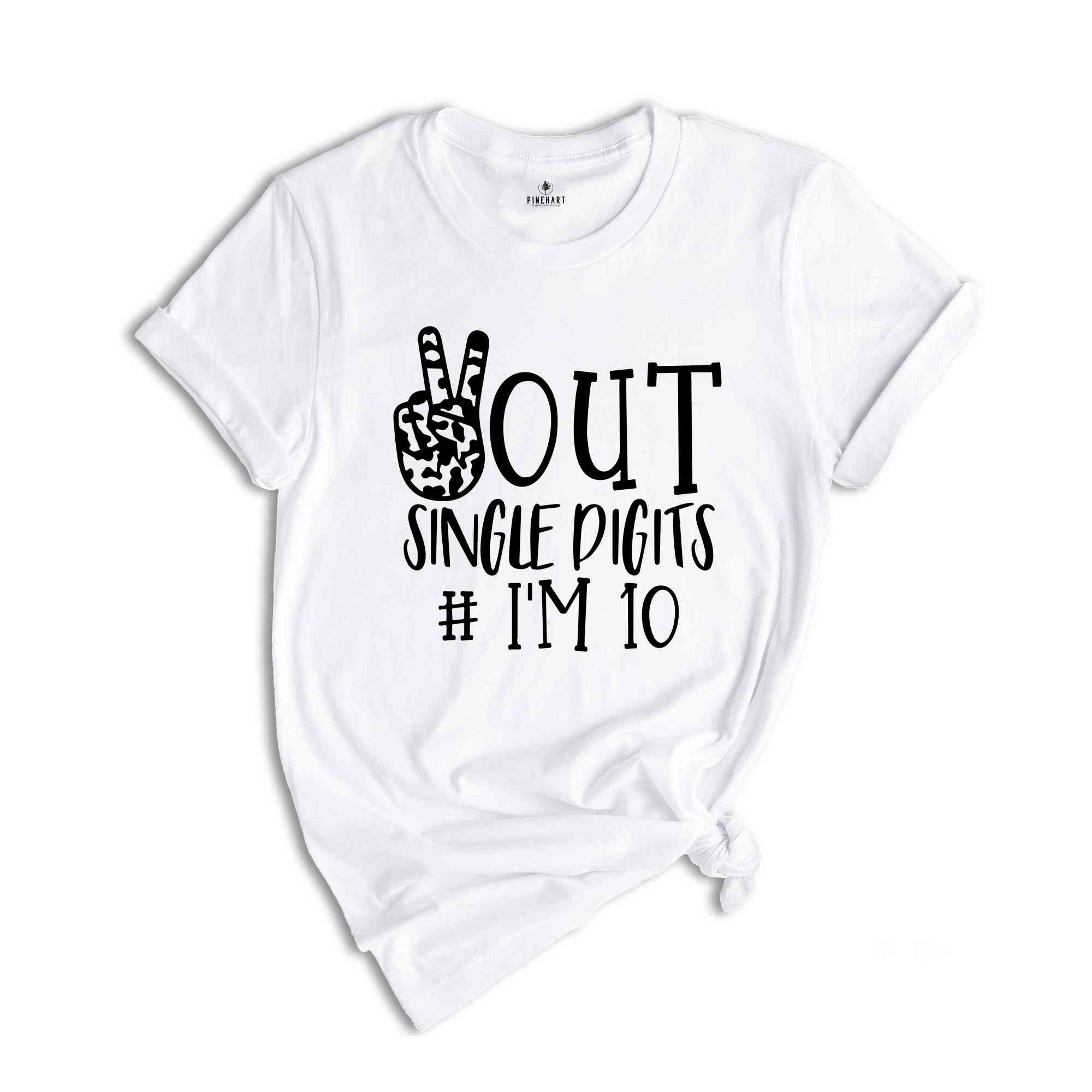 Ten Birthday Shirt, 10th Birthday Shirt, Tenth Birthday, Double Digits, Birthday Shirt, 10th Birthday, Tenth Birthday Shirt, 2016 Sweater