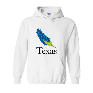 Texas Bluebonnets Hoodie, Texas Hoodie, State Hoodie, Home State Hoodie, Texas Flower Hoodie, Austin Texas Hoodie