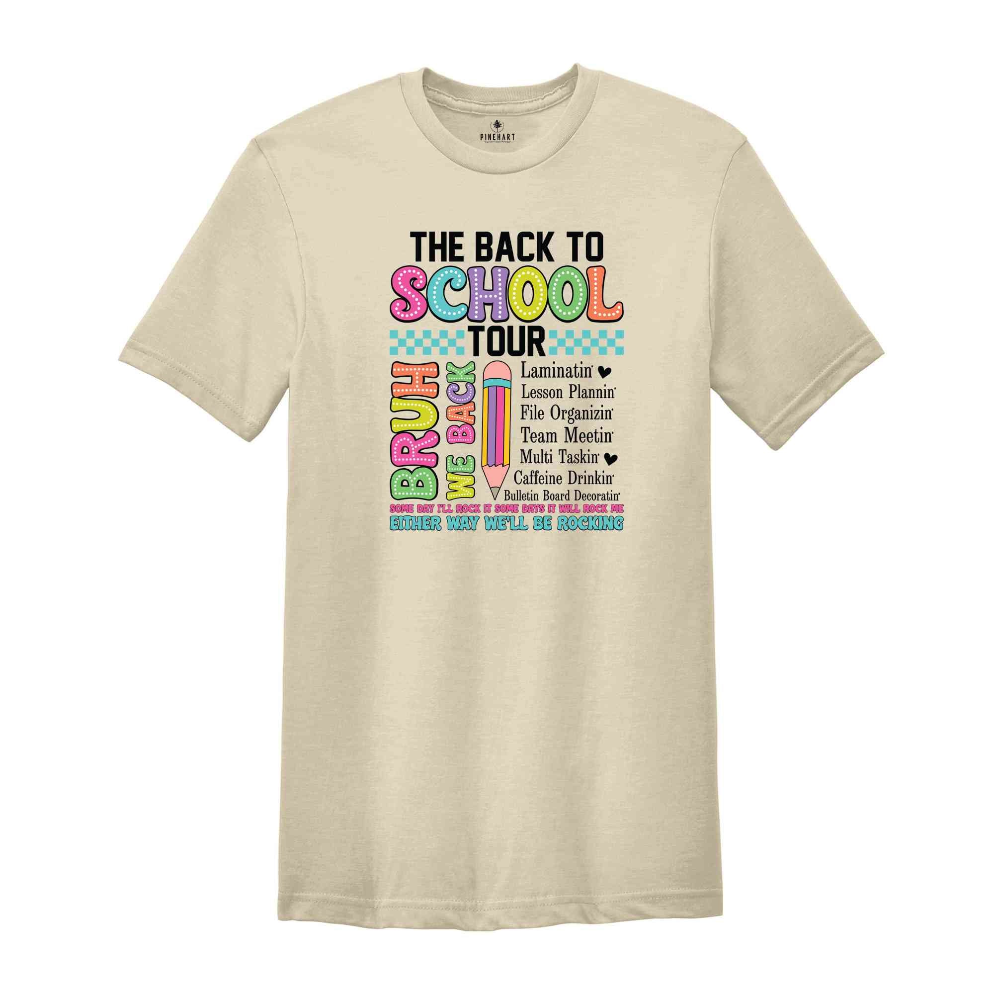 The Back to School Teacher Tour T-Shirt, Teacher Shirt, Back to School Shirt, Gifts For Teachers, First Day Of School Shirt