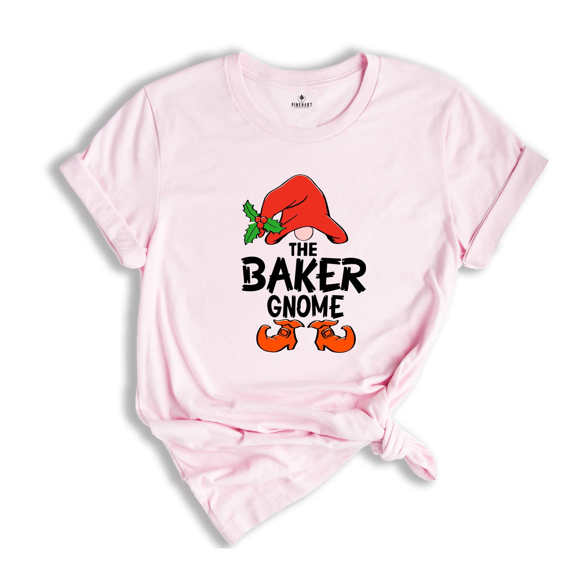 The Baker Gnome T-Shirt, Christmas Party Shirt, Baker Tester Holiday Gift, Baking Team, Christmas Squad, Baker Tee