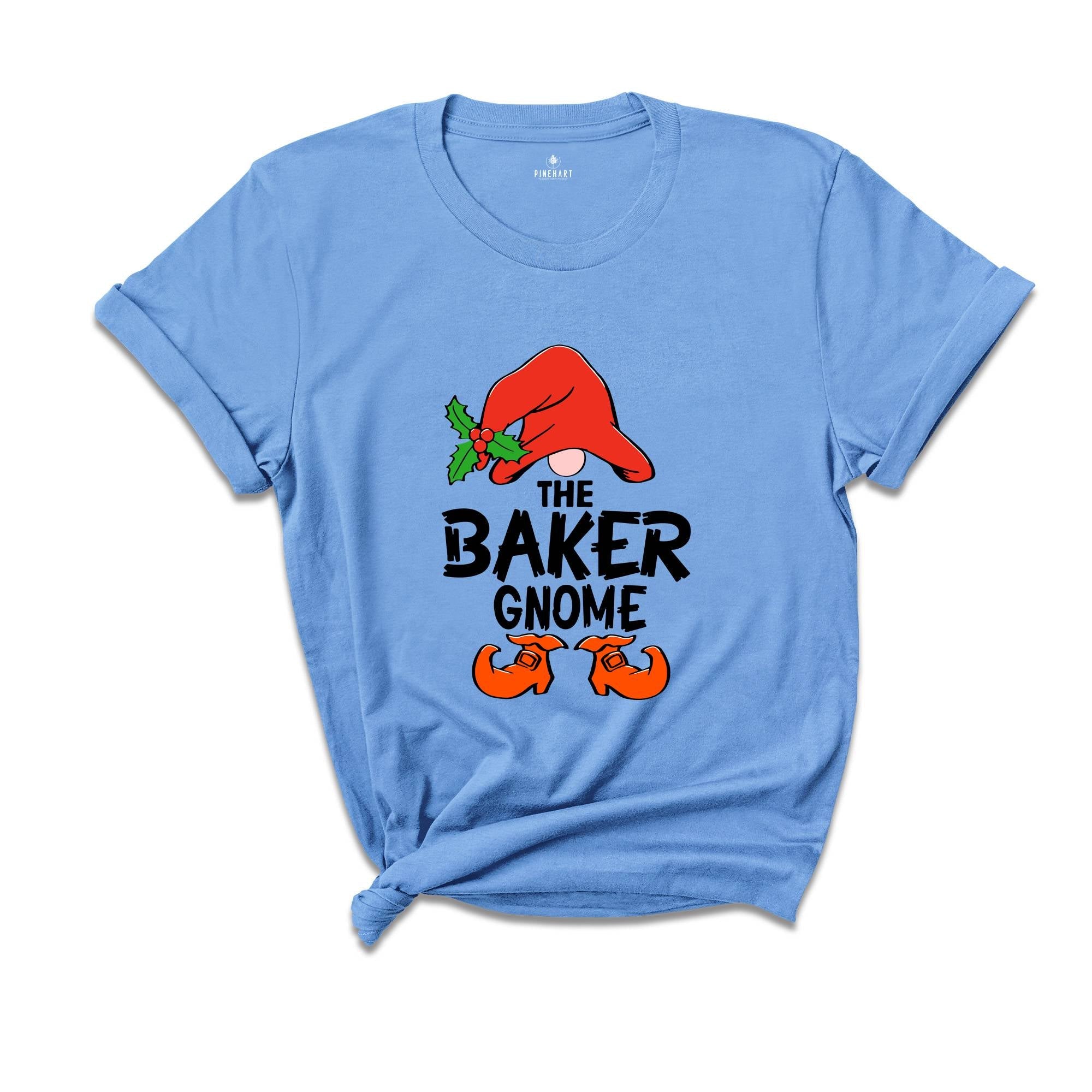 The Baker Gnome T-Shirt, Christmas Party Shirt, Baker Tester Holiday Gift, Baking Team, Christmas Squad, Baker Tee