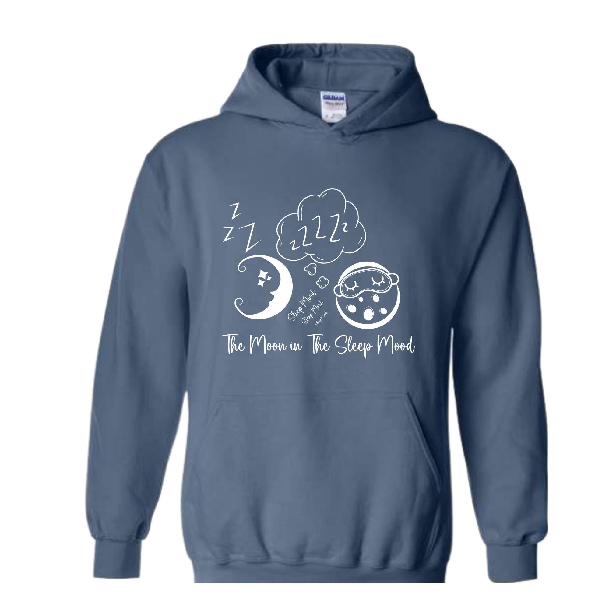 The Moon in The Sleep Mood, Moon Sweater, Good Evening Sweatshirt, Trendy Sweatshirt, Sarcastic Sweater, Funny Sweatshirt