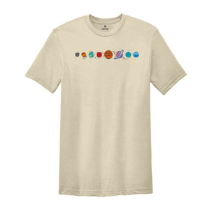 The Planets of The Solar System Shirt, Space Shirt, Space Planet Shirt, Galaxy Tee, Astronaut Shirt, Space Science Shirt, Milky Way