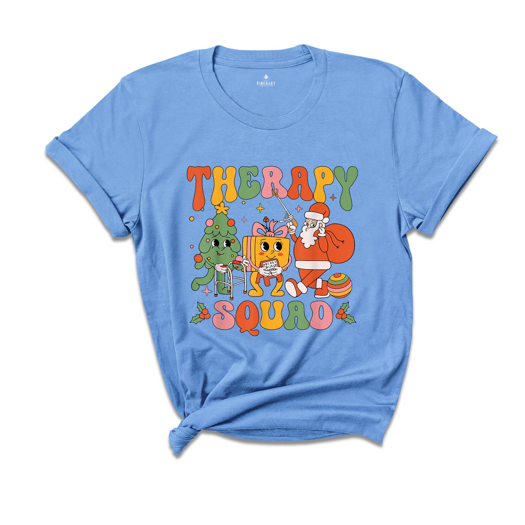 Therapy Squad Christmas Shirt, SLP OT PT Shirt, Xmas Therapist Gift, Christmas Therapy Team Shirt