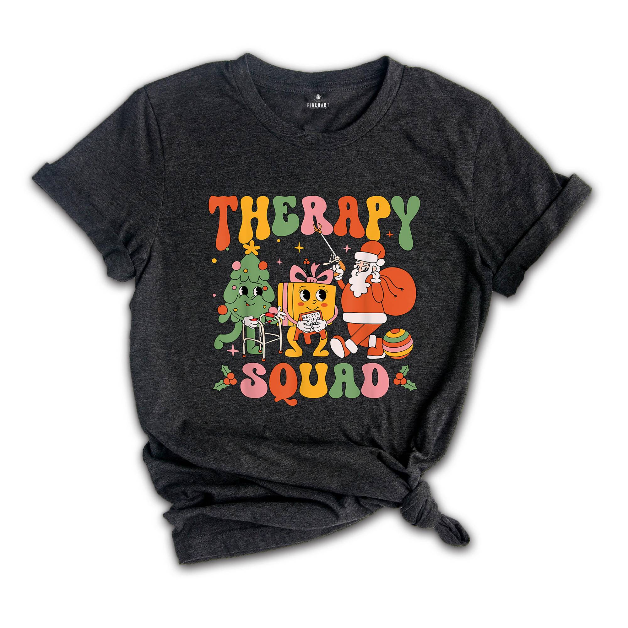 Therapy Squad Christmas Shirt, SLP OT PT Shirt, Xmas Therapist Gift, Christmas Therapy Team Shirt