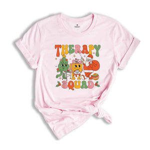 Therapy Squad Christmas Shirt, SLP OT PT Shirt, Xmas Therapist Gift, Christmas Therapy Team Shirt