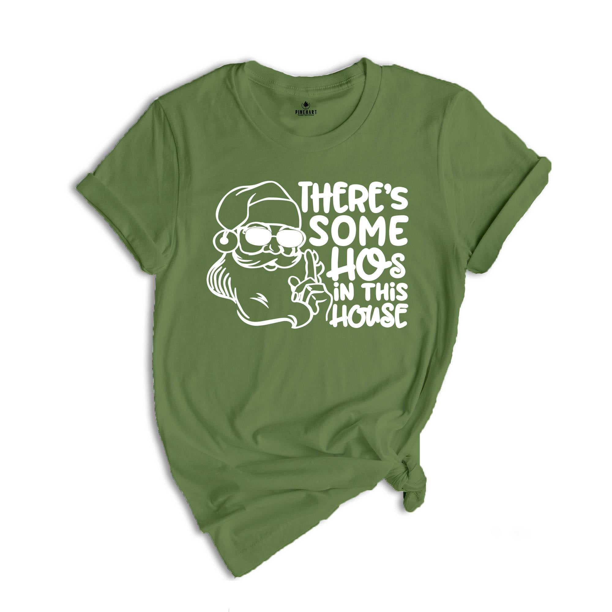 There's Some Hos In This House Sweatshirt, Funny Christmas Hoodie, Christmas Gifts, Santa Claus Sweat, Christmas Sweatshirt