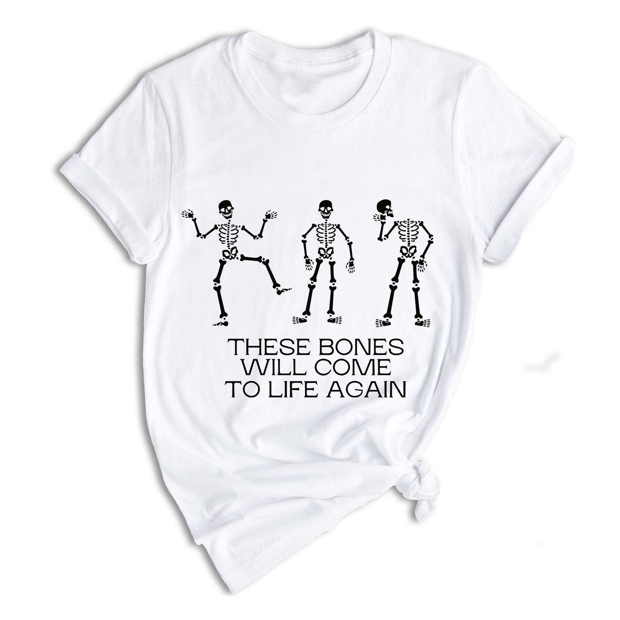 These Bones Will Come to Life Again Shirt, Bible Verse Tee, Christmas Christian Tee, Gift for Chiropractic, PT Shirt