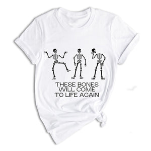 These Bones Will Come to Life Again Shirt, Bible Verse Tee, Christmas Christian Tee, Gift for Chiropractic, PT Shirt