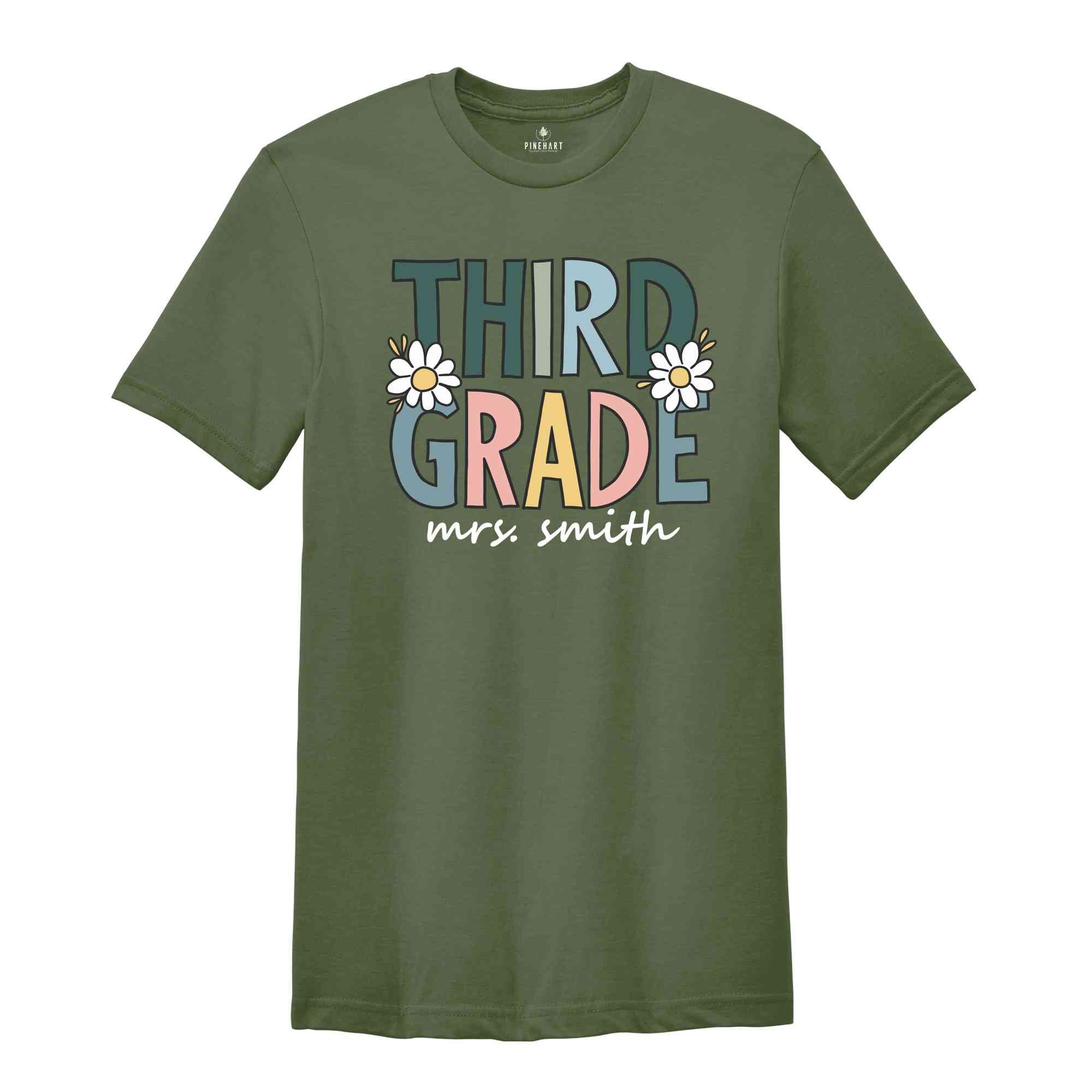 Third Grade Shirt, Teacher Shirt, Custom 3rd Grade Teacher Team Shirt, 3rd Grade Teacher Shirt, 3rd Grade Shirt, Third Grade Dream Team