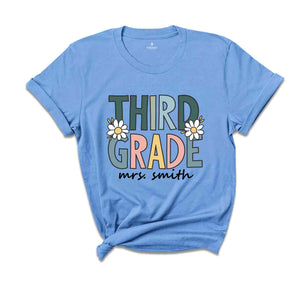 Third Grade Shirt, Teacher Shirt, Custom 3rd Grade Teacher Team Shirt, 3rd Grade Teacher Shirt, 3rd Grade Shirt, Third Grade Dream Team