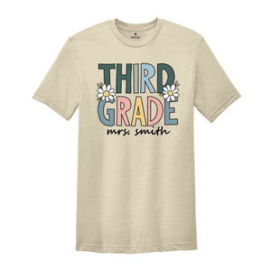 Third Grade Shirt, Teacher Shirt, Custom 3rd Grade Teacher Team Shirt, 3rd Grade Teacher Shirt, 3rd Grade Shirt, Third Grade Dream Team