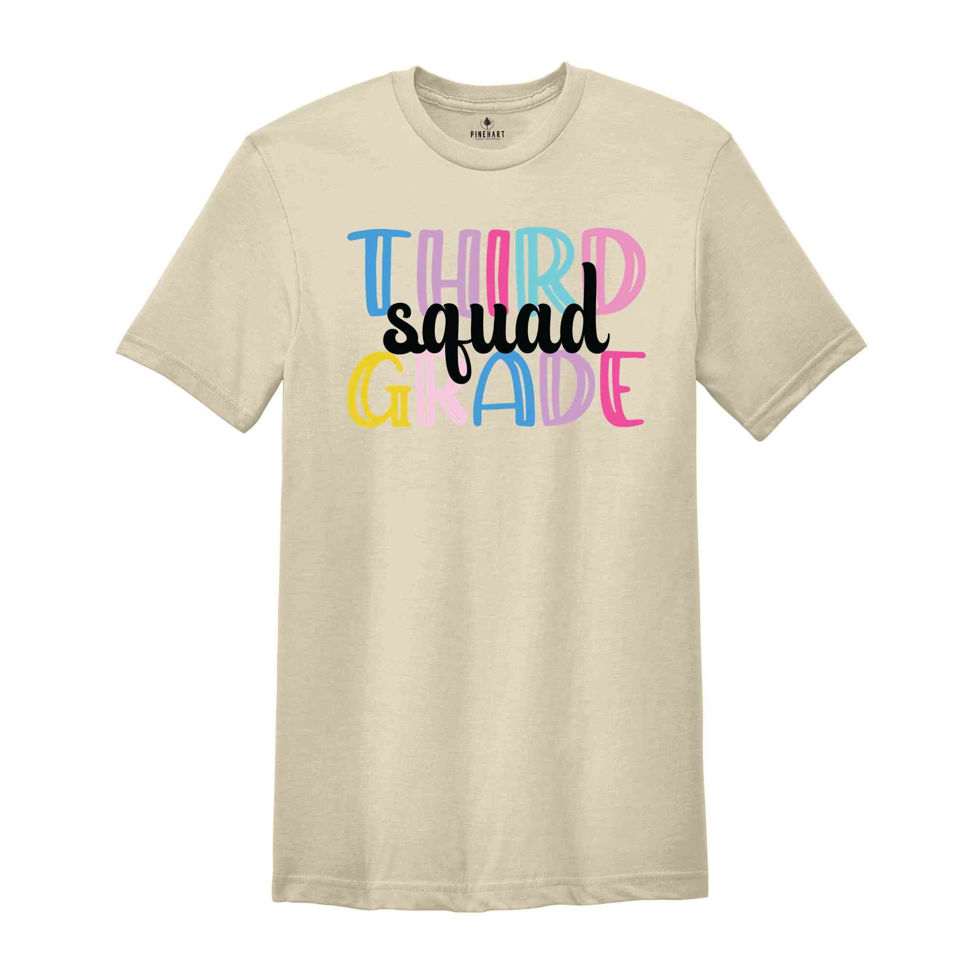 Third Grade Squad Shirt, Teacher Shirt, Grade Squad Teacher Shirt, Squad Shirt, New Teacher Shirt, Grade Shirt, Back To School Shirt