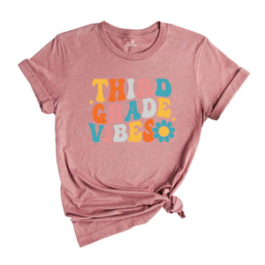 Third Grade Vibes Shirt, Back To School Shirt, Cute Back To School Shirt, Elementary School, Teacher Student Back To School Gift