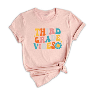 Third Grade Vibes Shirt, Back To School Shirt, Cute Back To School Shirt, Elementary School, Teacher Student Back To School Gift