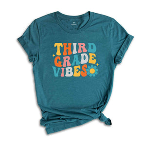 Third Grade Vibes Shirt, Back To School Shirt, Cute Back To School Shirt, Elementary School, Teacher Student Back To School Gift