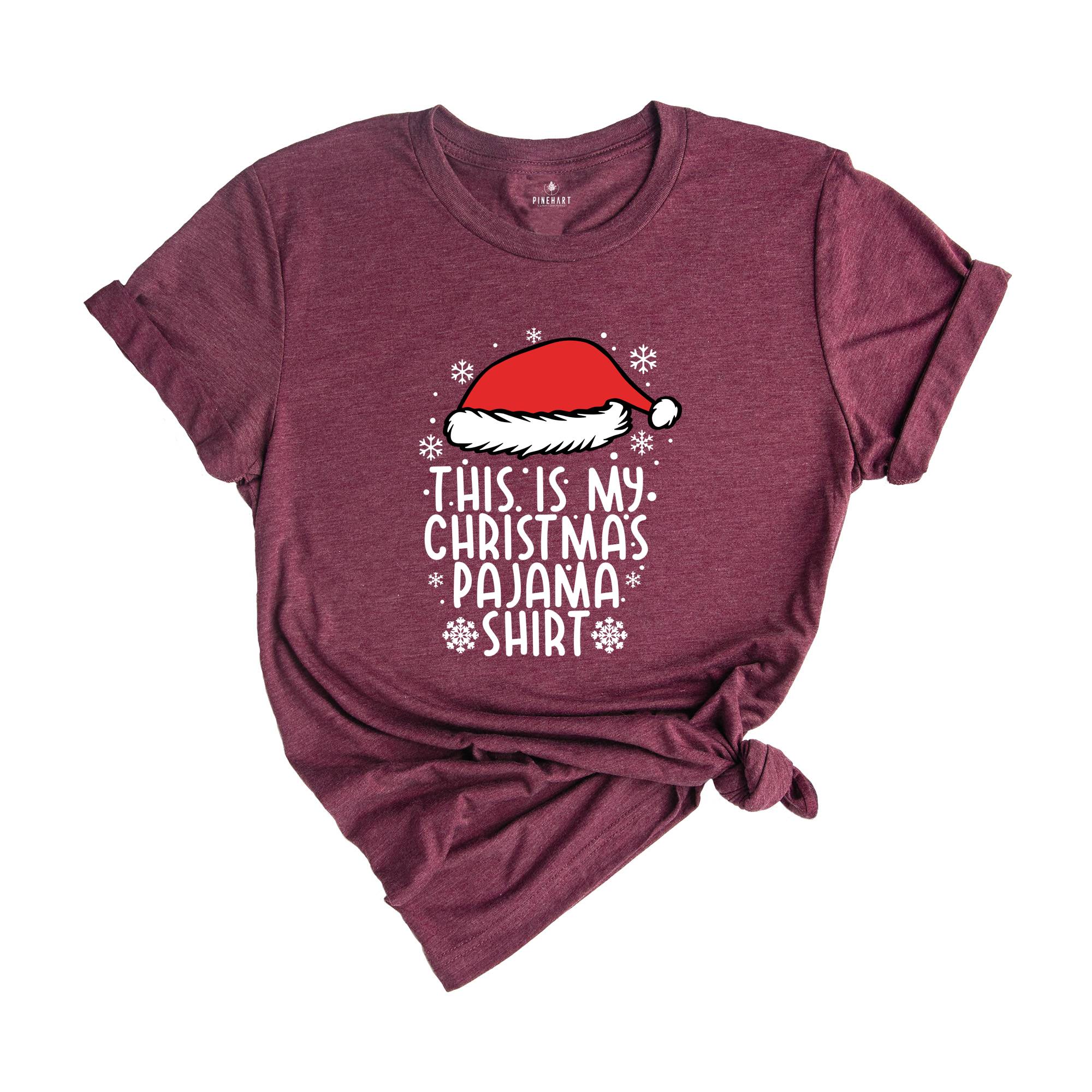 This is My Christmas Pajama T-Shirt, Funny Xmas Shirt, Holiday Tee, Cute Xmas Pajamas, Funny Christmas Outfit