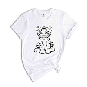 Tiger Shirt, Wild T-Shirt, Gift for Tiger Lovers, Tiger Face Sweatshirt, Animal Shirt, Vintage Tiger T-Shirt