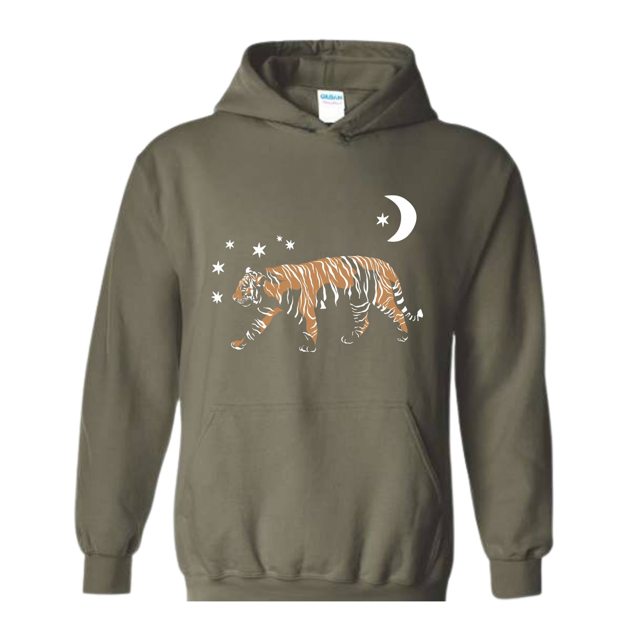 Tiger Sweatshirt, Retro Tiger Crewneck Sweatshirt, Celestial Tiger Tee, Asian Zodiac Tiger Hoodie, Astrology Gift, Vintage Tiger Sweatshirt