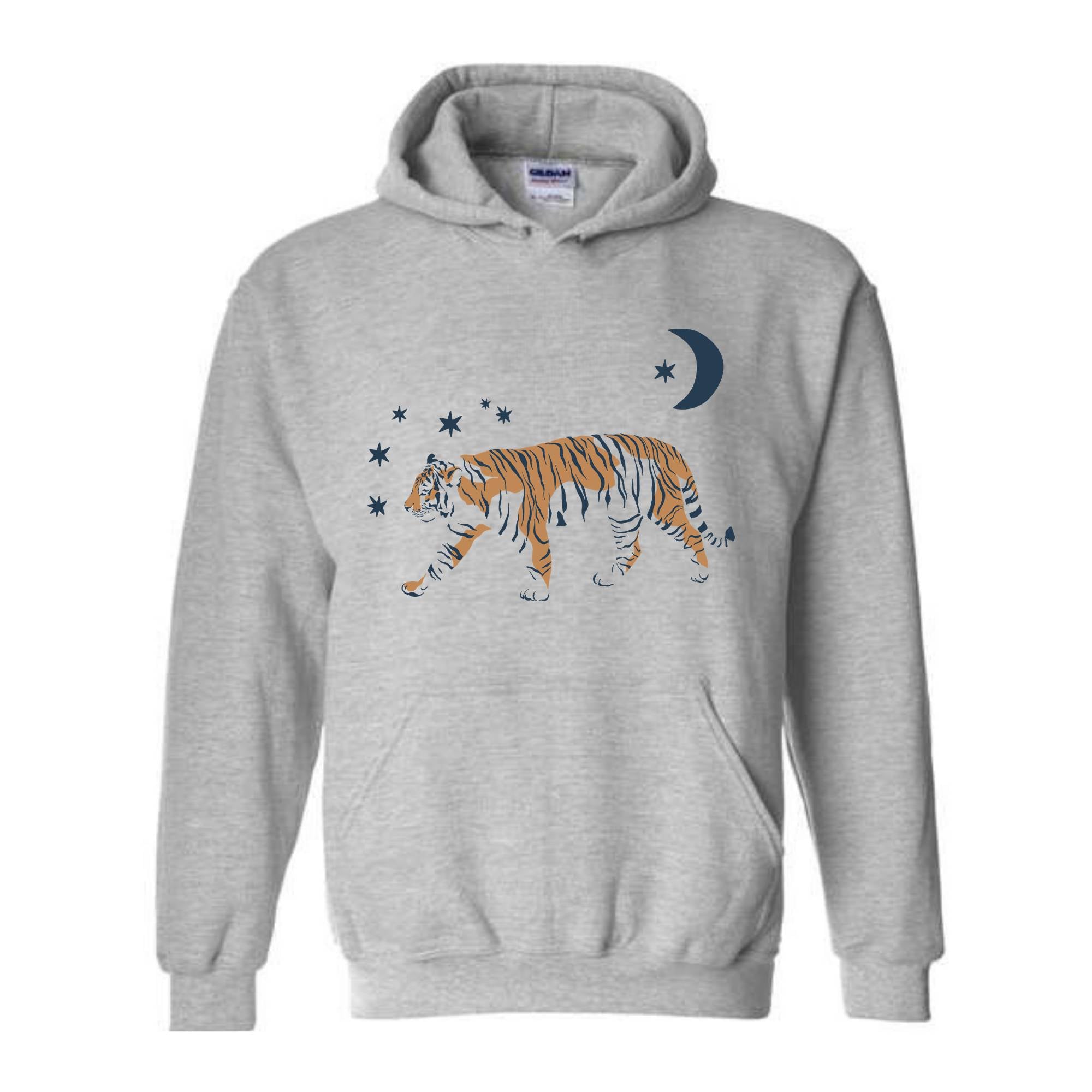 Tiger Sweatshirt, Retro Tiger Crewneck Sweatshirt, Celestial Tiger Tee, Asian Zodiac Tiger Hoodie, Astrology Gift, Vintage Tiger Sweatshirt