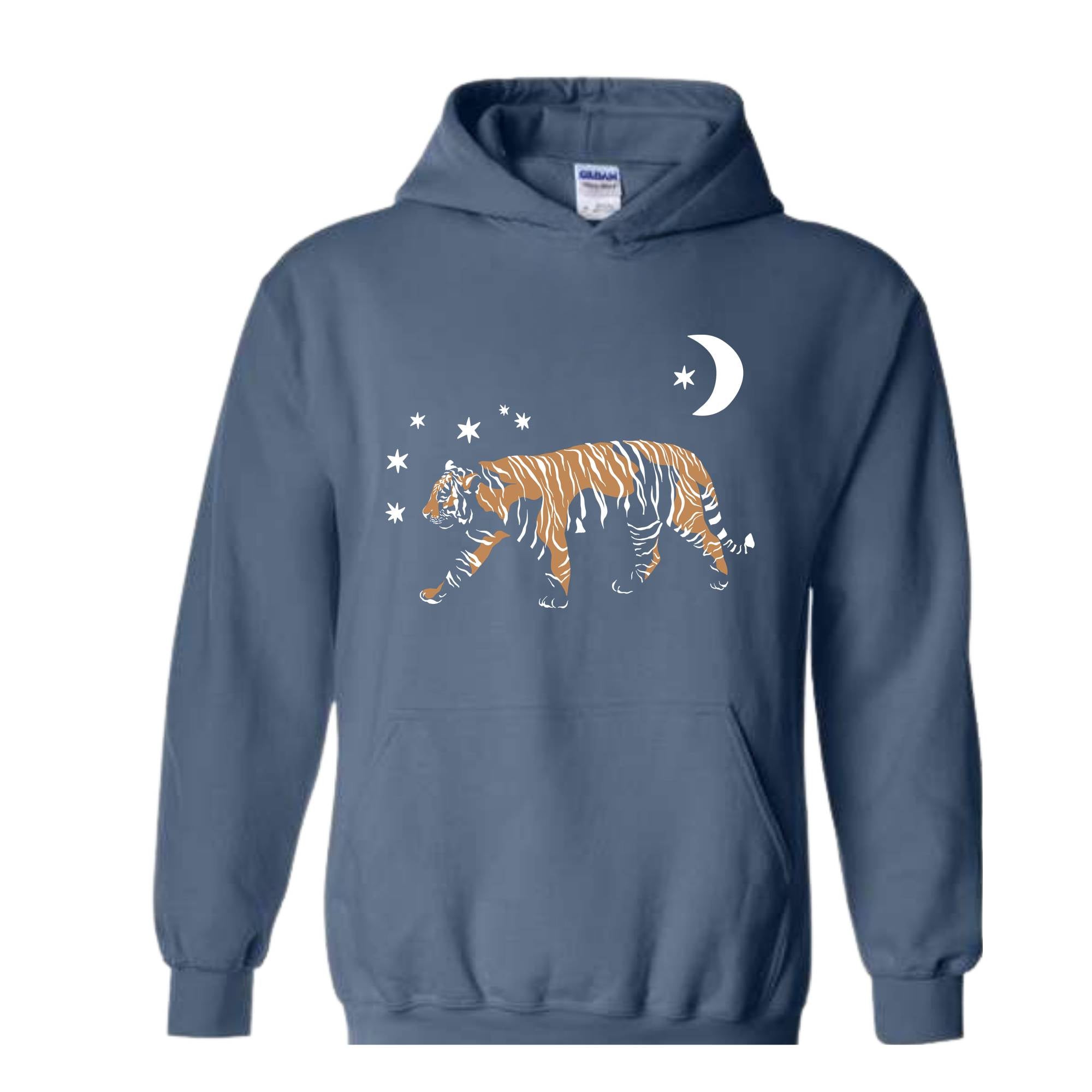 Tiger Sweatshirt, Retro Tiger Crewneck Sweatshirt, Celestial Tiger Tee, Asian Zodiac Tiger Hoodie, Astrology Gift, Vintage Tiger Sweatshirt