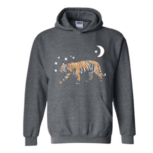 Tiger Sweatshirt, Retro Tiger Crewneck Sweatshirt, Celestial Tiger Tee, Asian Zodiac Tiger Hoodie, Astrology Gift, Vintage Tiger Sweatshirt