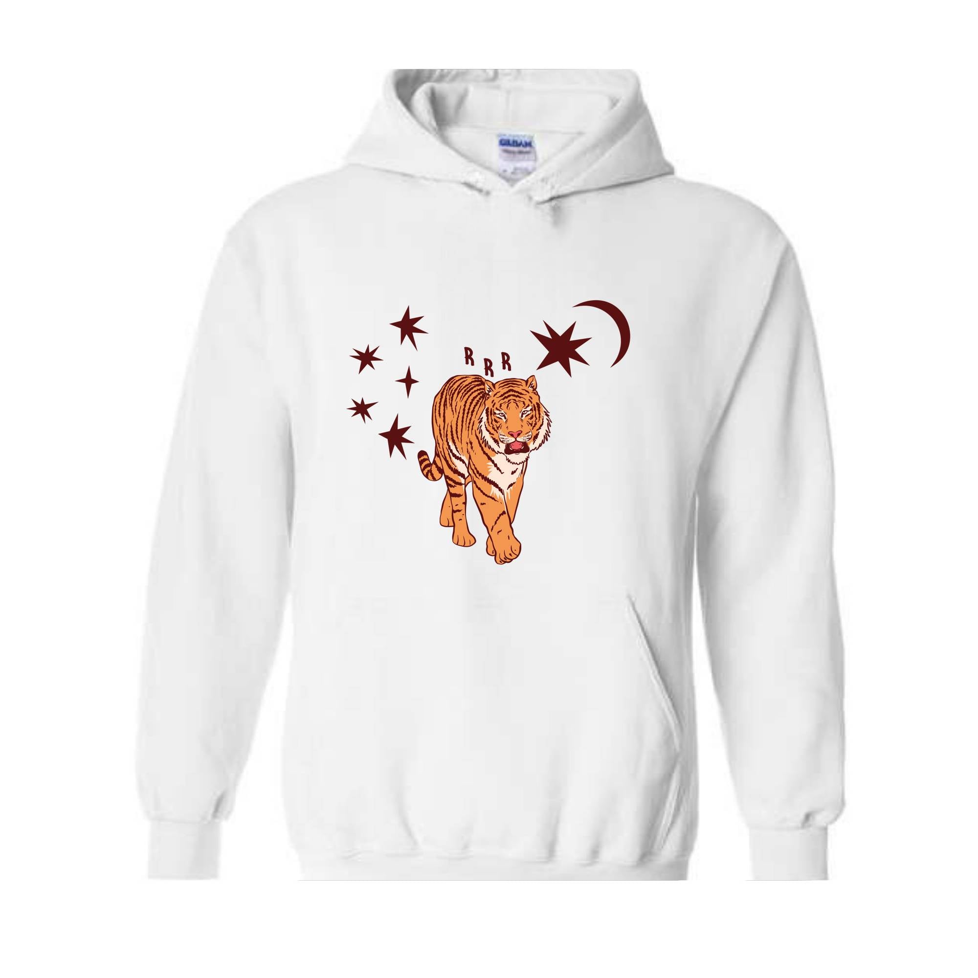 Tiger Sweatshirt, Retro Tiger Lover Hoodie, Celestial Tiger Sweatshirt, Asian Tiger Hoodie, Zodiac Aesthetic Sweatshirt, Astrology Hoodie