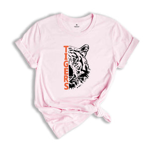 Tigers Mascot Shirt, Team Mascot Shirt, School Mascot T-Shirt, Tiger Team Spirit Shirt, Tigers School Shirt, Tigers Gift