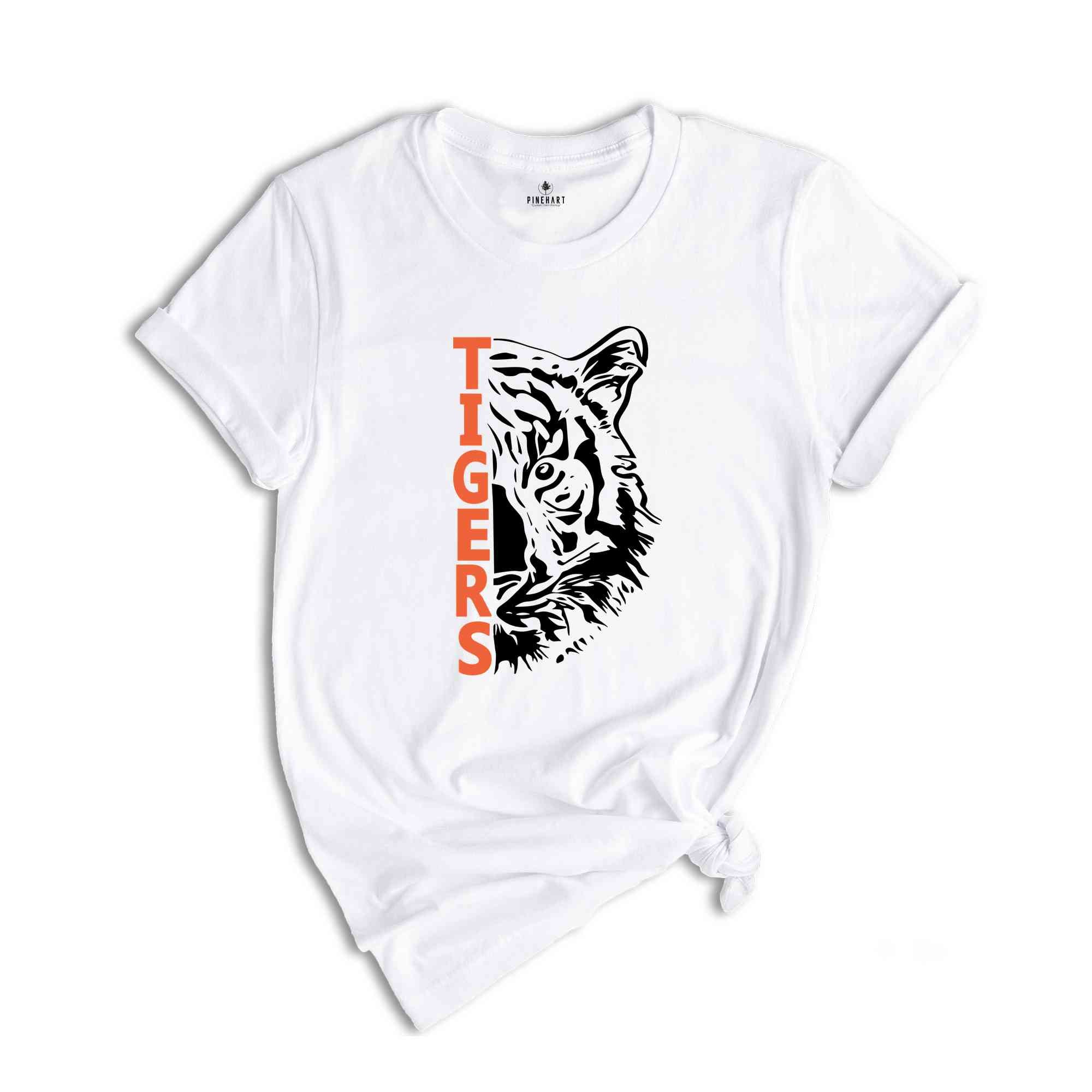 Tigers Mascot Shirt, Team Mascot Shirt, School Mascot T-Shirt, Tiger Team Spirit Shirt, Tigers School Shirt, Tigers Gift