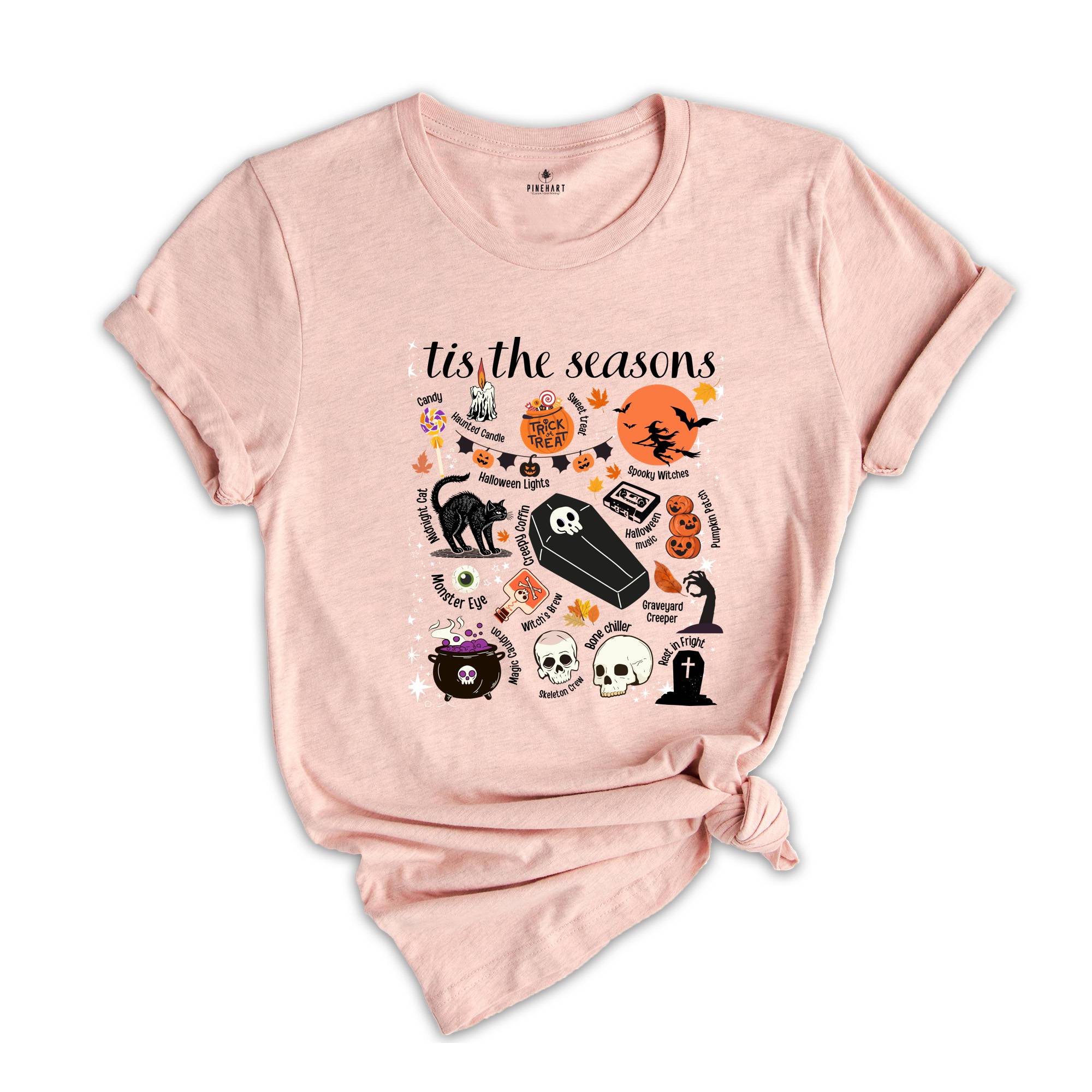 Tis The Season Shirt, Retro Halloween Shirt, Halloween Gift Shirt, Witch Shirt, Spooky Season Tee, Halloween Shirt, Pumpkin Witch Tee