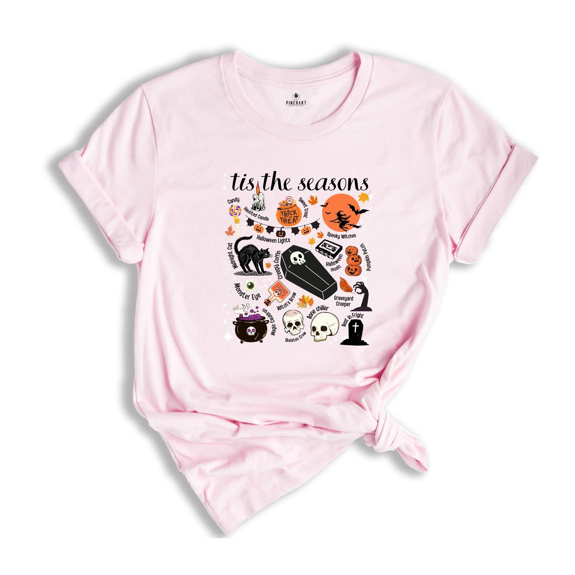 Tis The Season Shirt, Retro Halloween Shirt, Halloween Gift Shirt, Witch Shirt, Spooky Season Tee, Halloween Shirt, Pumpkin Witch Tee