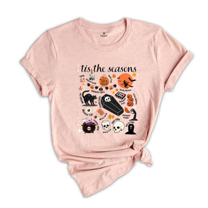 Tis The Season Shirt, Retro Halloween Shirt, Halloween Gift Shirt, Witch Shirt, Spooky Season Tee, Halloween Shirt, Pumpkin Witch Tee
