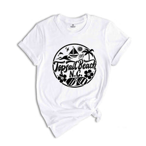 Topsail Beach 2025 Tee, Topsail Beach Lover T-Shirt, Topsail Beach Fan, Topsail Beach Beach Shirt, Topsail Beach Holiday Shirt, Summer Beach