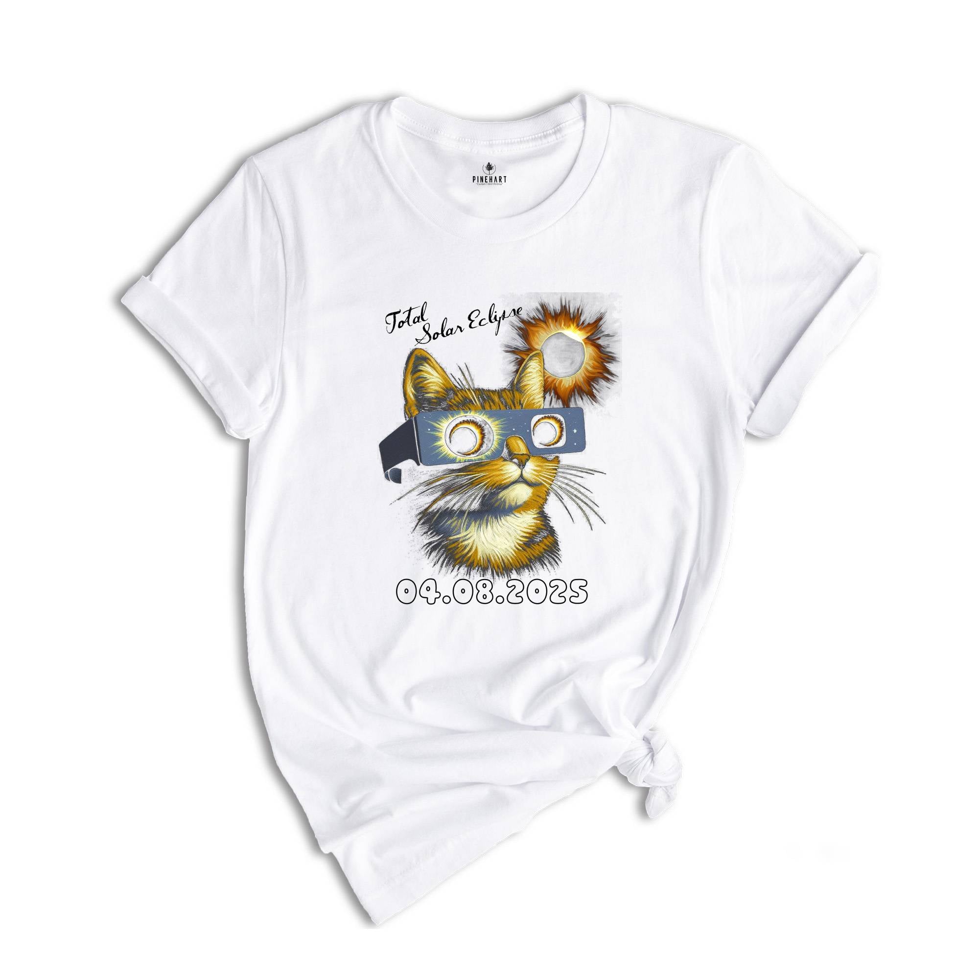 Total Solar Eclipse 2025 Shirt, Funny Cat Shirt, Cat Eclipse Shirt, Path Of Totality, Animal Lover Shirt, Eclipse Shirt, Celestial Shirt